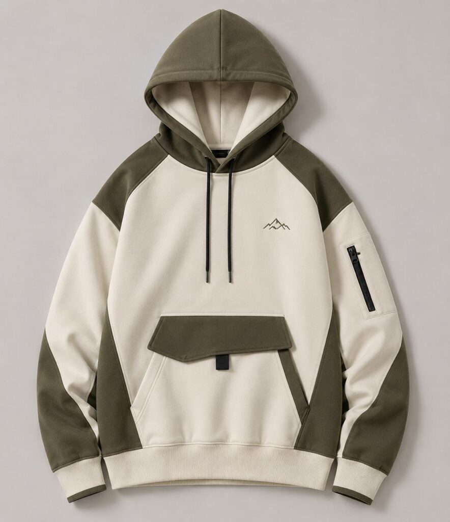 classic white hoodie