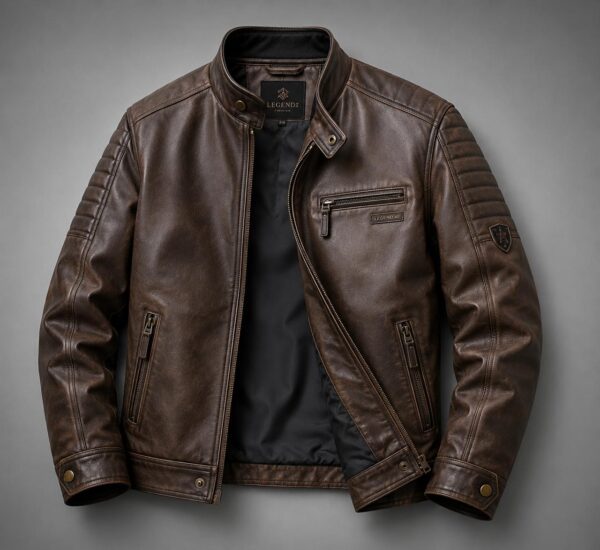 Vintage Brown Leather Jacket