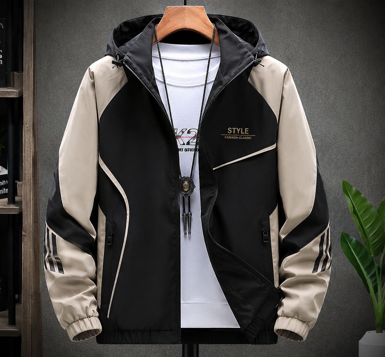 Men's Stylish Hooded Jacket