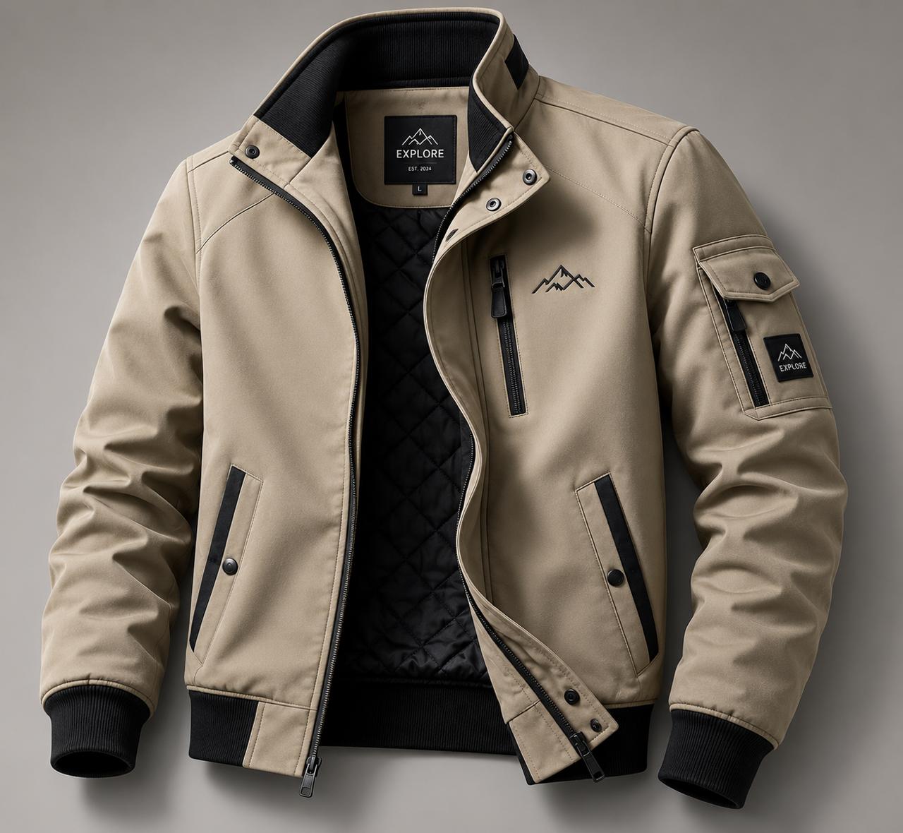 leather mens jacket